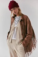 Fringe Out Vegan Suede Jacket