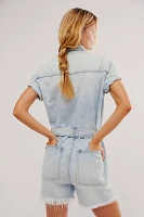 OneTeaspoon Night Movers Denim Jumpsuit