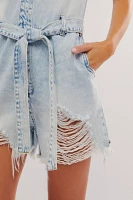 OneTeaspoon Night Movers Denim Jumpsuit