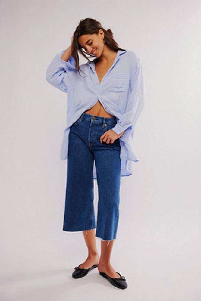 FRAME High-Rise Easy Capri Jeans