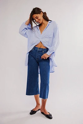 FRAME High-Rise Easy Capri Jeans