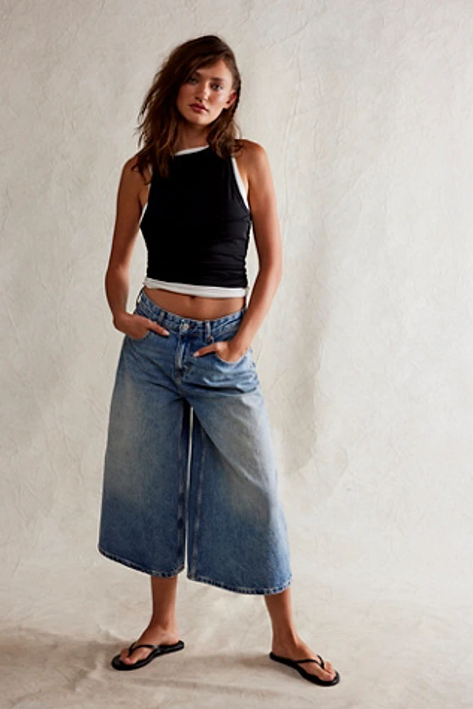 We The Free High Top Wide Crop Jeans