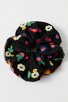 Spring Flower Jumbo Scrunchie