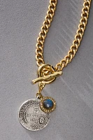 Tat2 George II Labradorite Charm Necklace