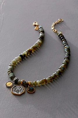 Tat2 Labradorite Rondelle Necklace