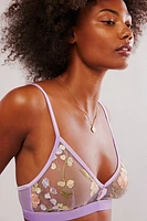 3-D Pastel Floral Bralette