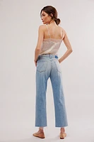 MOTHER The Rambler Zip Ankle Fray Jeans