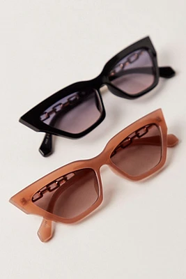 Chained Down Cateye Sunnies