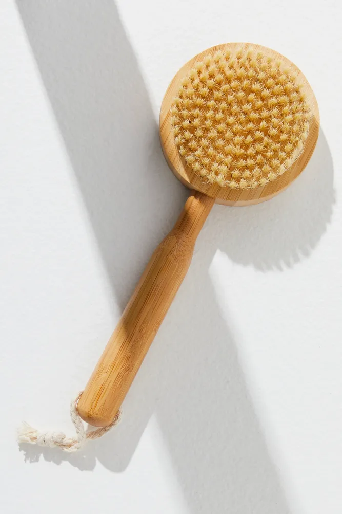 Baudelaire Bamboo Short-Handle Bath Brush