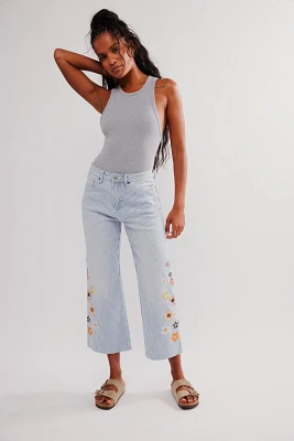 Driftwood Charlee Crop Railroad Jeans