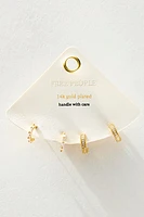 Glistening Gold Plated Hoop Earrings