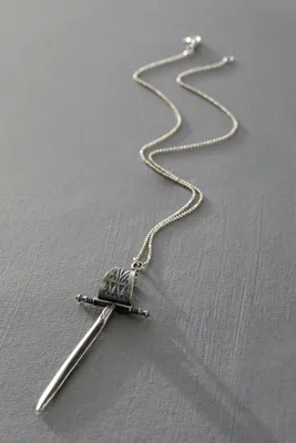 Alkemie Sterling Silver Sword Necklace