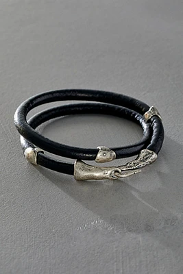 Alkemie Sterling Nugget Double Wrap Bracelet