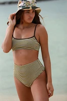 THRILLS All That Stripe High Waisted Bikini Bottoms