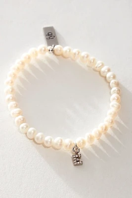 FYB Silver Pearl Identity Bracelet