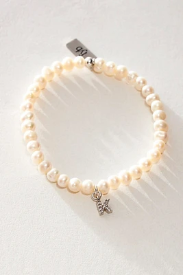 FYB Silver Pearl Identity Bracelet