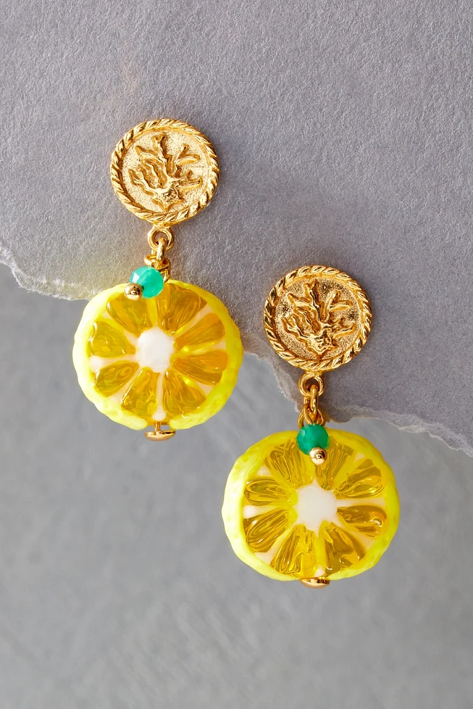 10 DECOART Lemon Earrings