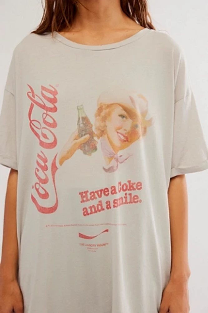 The Laundry Room Coke Gal Smile Oversized Tee