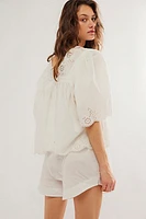 Costa Eyelet Top