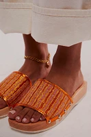 Bronzed Slide Clog Sandals