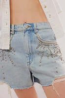 Blank NYC Starstruck Embellished Shorts