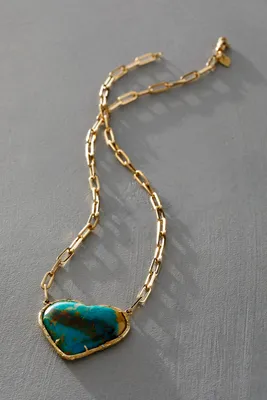 Elisabeth Bell Turquoise Love Necklace