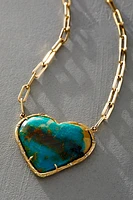 Elisabeth Bell Turquoise Love Necklace