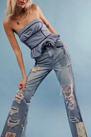 We the Free Love Story Mid-Rise Flare Jeans