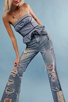 We the Free Love Story Mid-Rise Flare Jeans