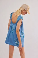 Wildflower Embroidered Mini Dress