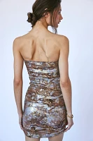 Nightcap Foil Mini Dress