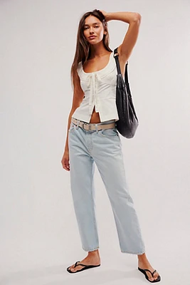 RE/DONE Easy Straight Crop Jeans