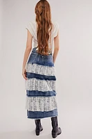 The Ragged Priest Babydoll Denim Skirt