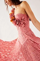 PatBO Hand-Embroidered Lace Gown