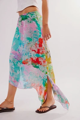 Anna Sui Shangri-La Aysmmetrical Skirt