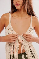 Nigel Preston Crochet Fringe Top