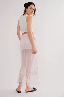 Nigel Preston High-Low Chiffon Maxi Skirt