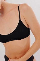 Scooped Out Mesh Bra