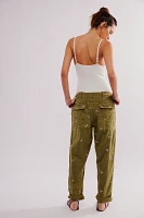 Patched Posy Pants