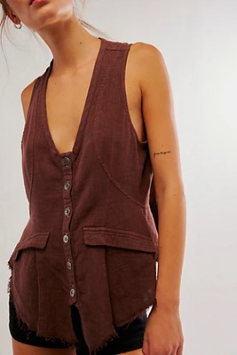 Laruso Linen Vest