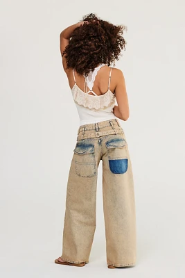 We The Free Waterfalls Baggy Wide-Leg Jeans