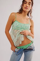 Anna Sui Gingham Cami Top + Bikini Set