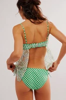 Anna Sui Gingham Cami Top + Bikini Set