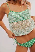 Anna Sui Gingham Cami Top + Bikini Set