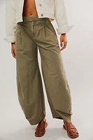 Tegan Washed Barrel Trousers