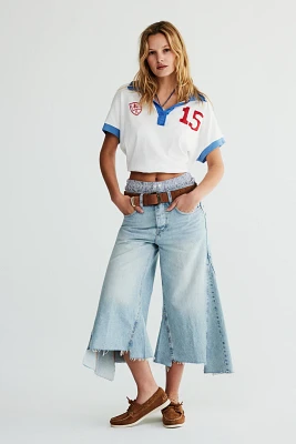 We The Free Ripple Wide-Leg Crop Jeans