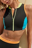 Contour Zip Crop