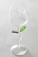 Rose Glass Goblet