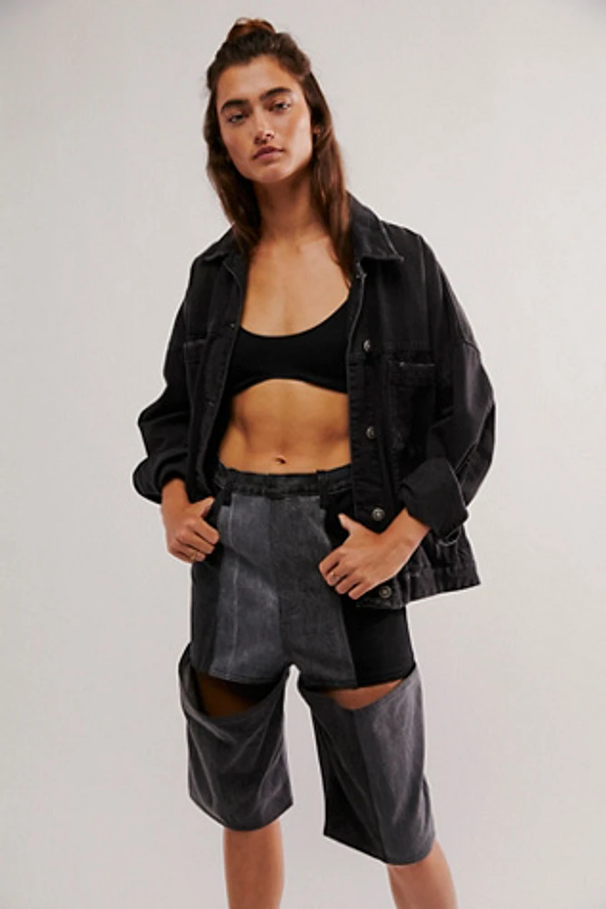 KSENIASCHNAIDER Reworked Patchwork Wader Shorts