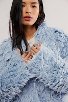 KSENIASCHNAIDER Denim Fur Jacket